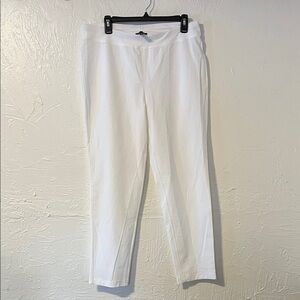 Eileen Fisher White Ankle Pants